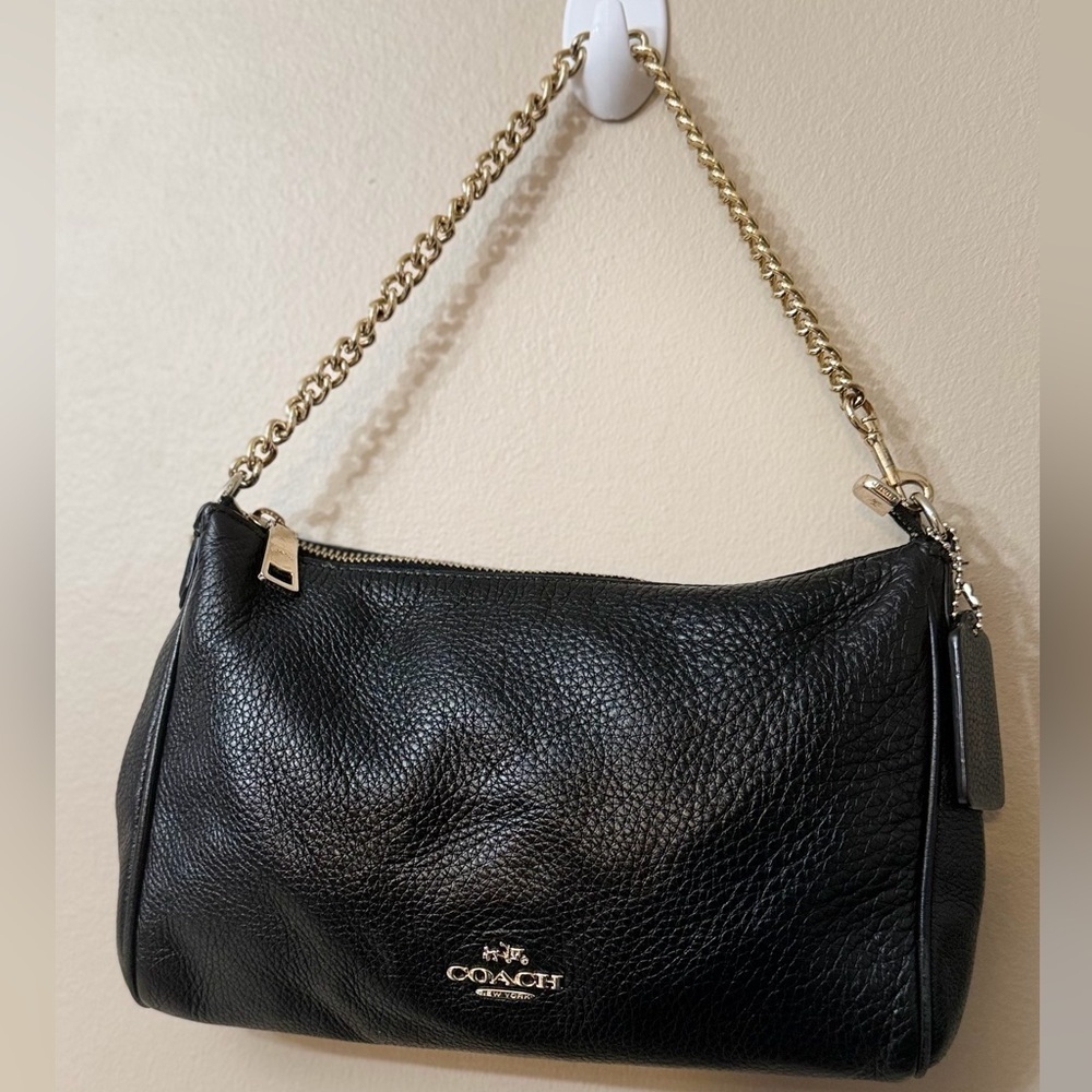 Coach Luxury Pebble Leather Convertible Crossbody Handbag Purse#F3666 - Picture 3 of 13